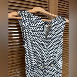 Tory Burch 100% silk geometric-print Tara dress